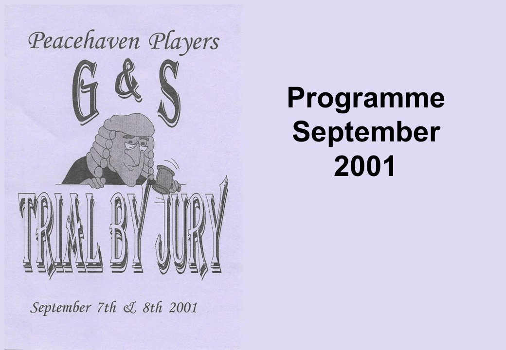 Programme:Trial By Jury 2001